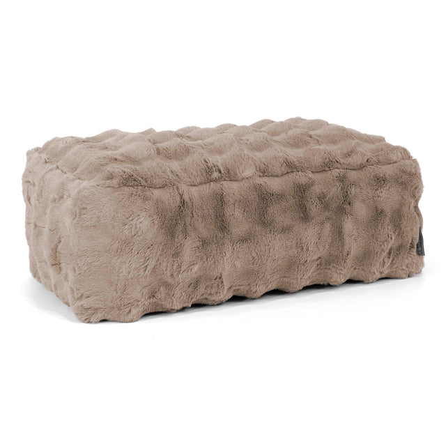 Grote Voetenbank - Namaakbont Bubble Mink 01