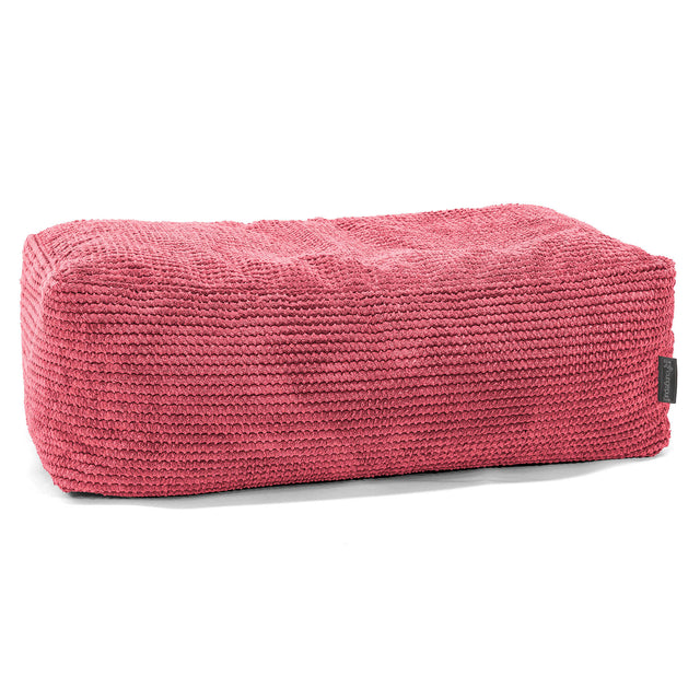 Grote Voetenbank - Pompom Pastelrood 01