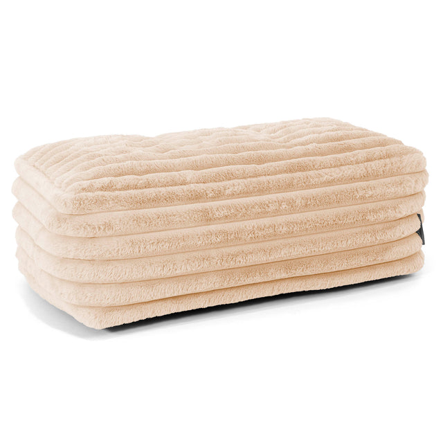 Groot Vloerkussen - Ultra Pluche Corduroy Perzik 01