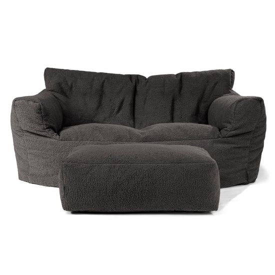 Josephine Zitzak Bank - Boucle Graphite Grijs 02
