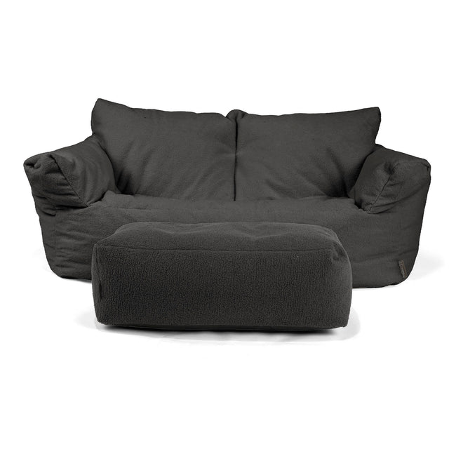 Josephine Zitzak Bank - Boucle Graphite Grijs 02