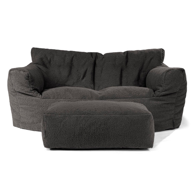 Josephine Zitzak Bank - Boucle Graphite Grijs 02