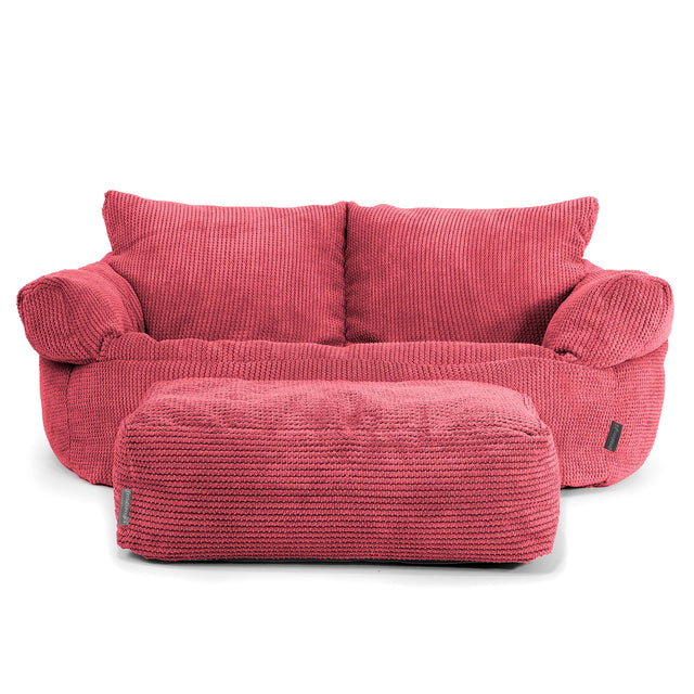 Josephine Zitzak Bank - Pompom Pastelrood 02