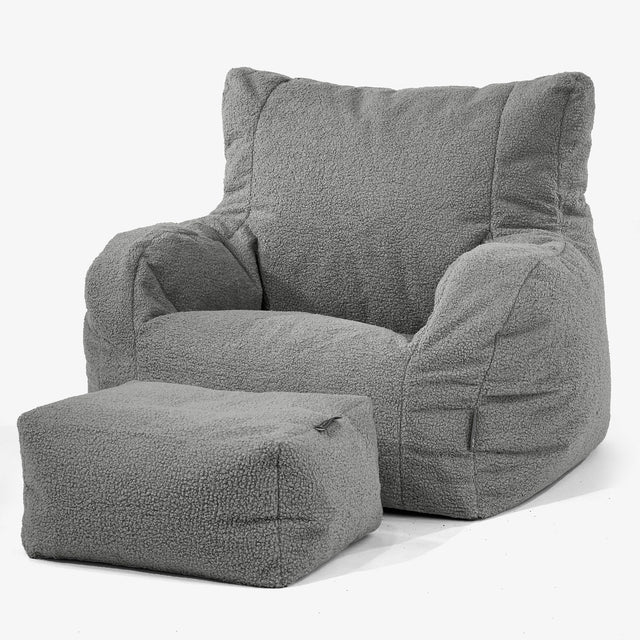 Josephine Zitzak Fauteuil - Boucle Grijs 02