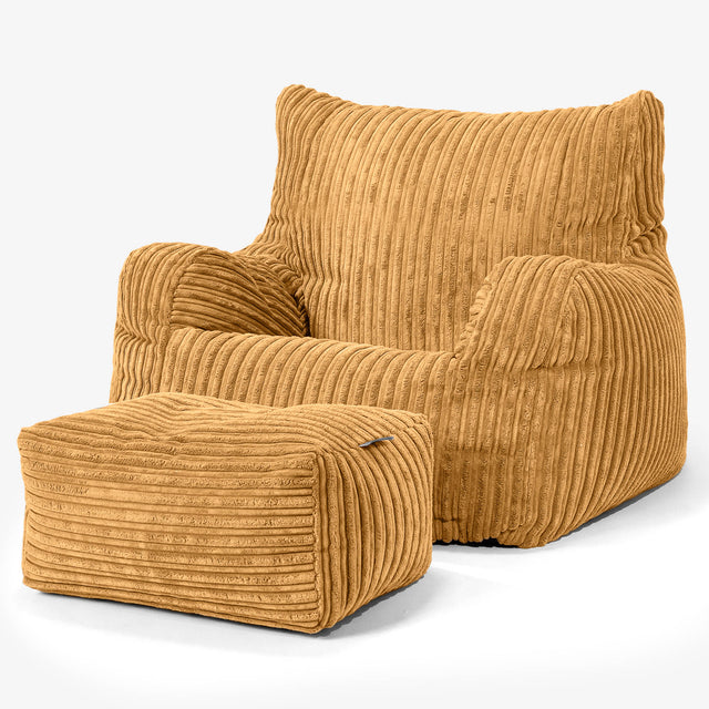 Josephine Zitzak Fauteuil - Corduroy Gouden Honing 02
