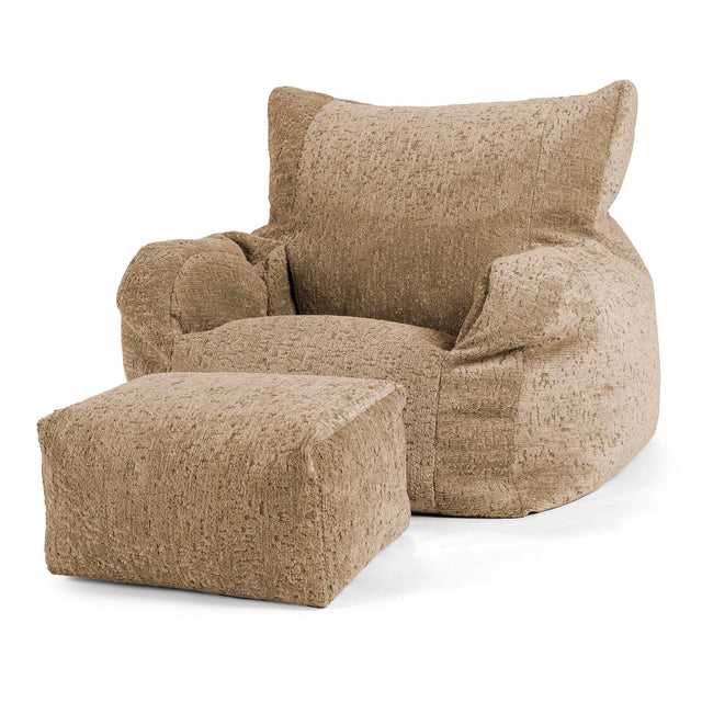 Josephine Zitzak Fauteuil - Luxe Chenille Mink 02