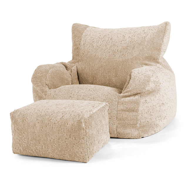 Josephine Zitzak Fauteuil - Luxe Chenille Mink 02