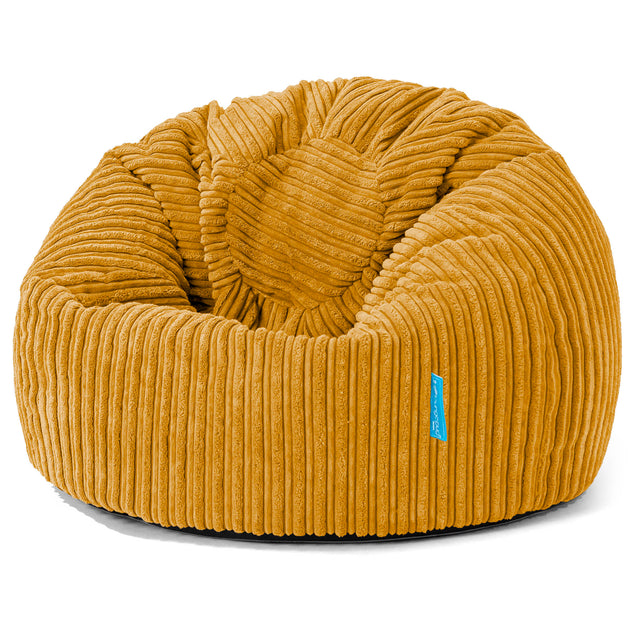 Kinder Klassieke Zitzak Stoel 1-5 jaar oud - Corduroy Gouden Honing 01