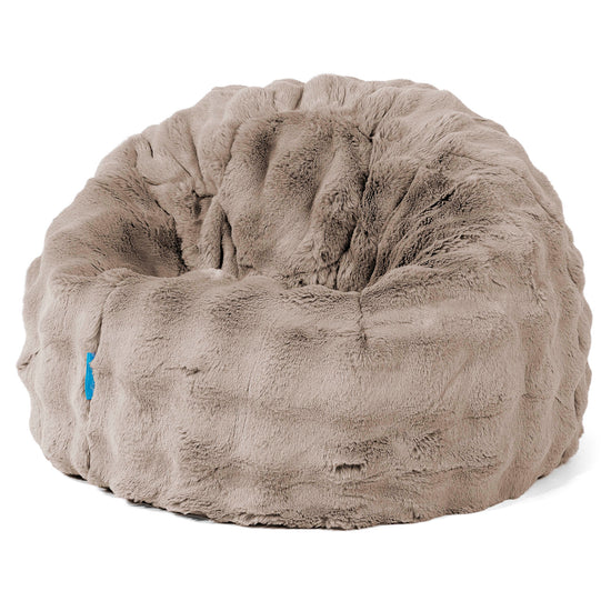 Kinder Klassieke Zitzak Stoel 1-5 jaar oud - Namaakbont Bubble Mink 01
