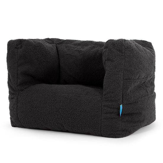 Kinder Zitzakfauteuil Albert 1-5 jaar oud - Boucle Graphite Grijs 02