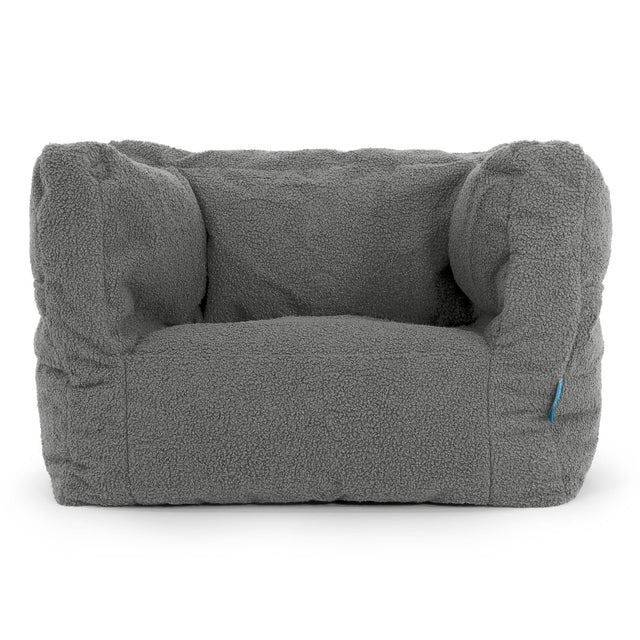 Kinder Zitzakfauteuil Albert 1-5 jaar oud - Boucle Grijs 01