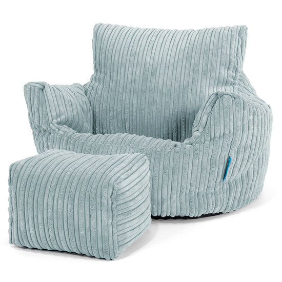 Kleuterfauteuil Zitzak 1-3 jaar oud - Corduroy Mintgroen 02