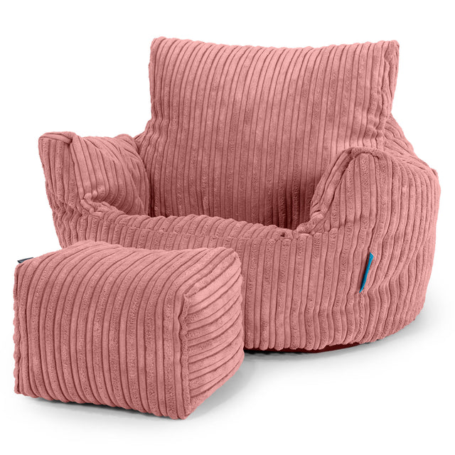 Kleuterfauteuil Zitzak 1-3 jaar oud - Corduroy Perzik 02