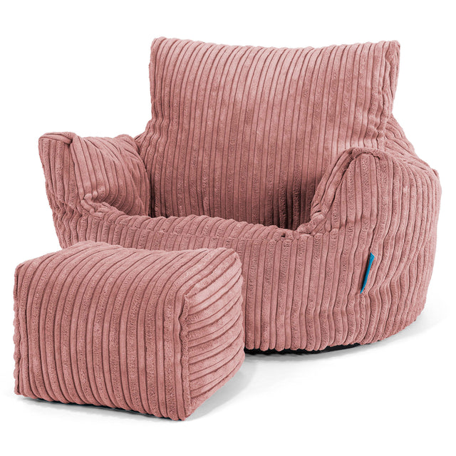 Kleuterfauteuil Zitzak 1-3 jaar oud - Corduroy Perzik 02