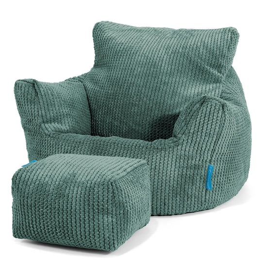 Kleuterfauteuil Zitzak 1-3 jaar oud - Pompom Mosgroen 02