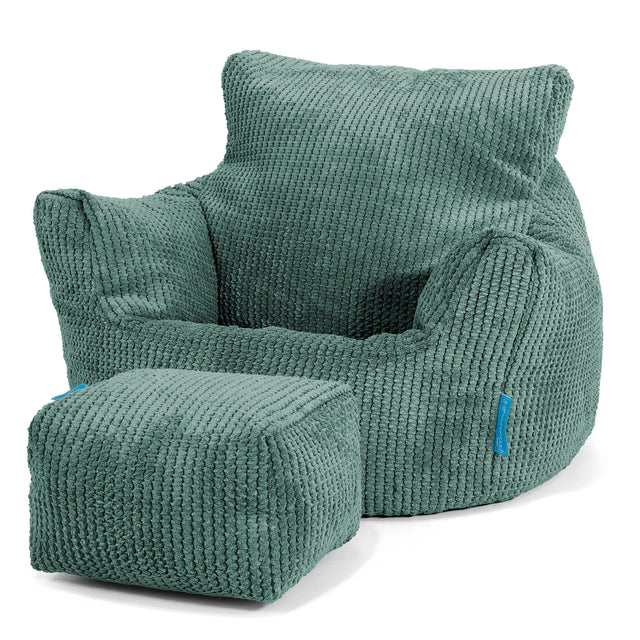 Kleuterfauteuil Zitzak 1-3 jaar oud - Pompom Mosgroen 02
