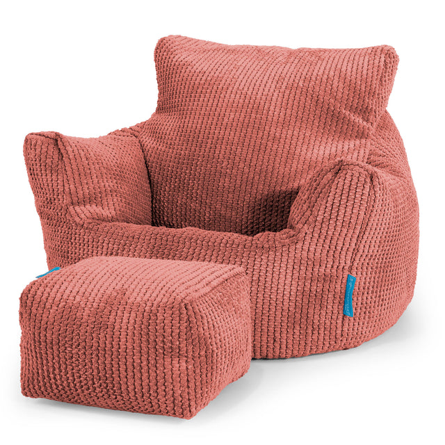 Kleuterfauteuil Zitzak 1-3 jaar oud - Pompom Pompoenoranje 02