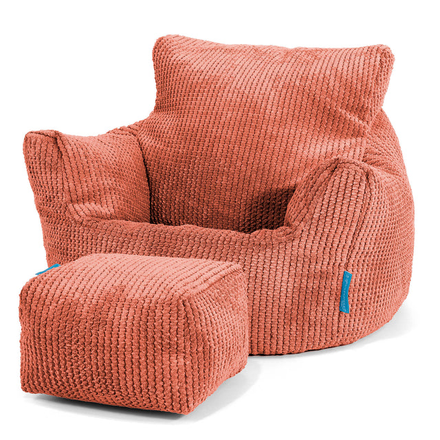 Kleuterfauteuil Zitzak 1-3 jaar oud - Pompom Pompoenoranje 02
