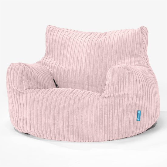 Kinderfauteuil Zitzak 3-8 jaar oud - Corduroy Blozen Roze 01