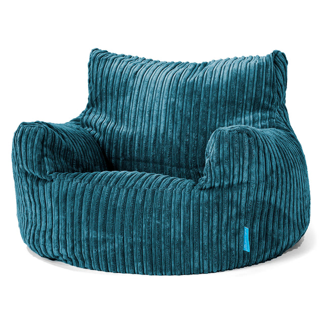 Kinderfauteuil Zitzak 3-8 jaar oud - Corduroy Teal 01