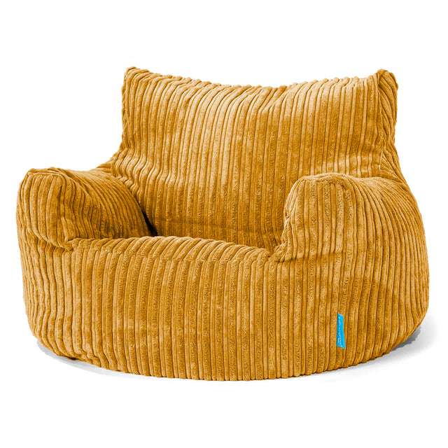 Kinderfauteuil Zitzak 3-8 jaar oud - Corduroy Gouden Honing 01