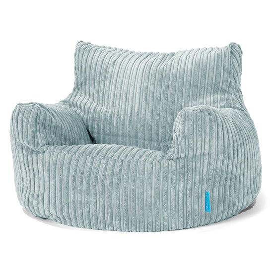 Kinderfauteuil Zitzak 3-8 jaar oud - Corduroy Mintgroen 01