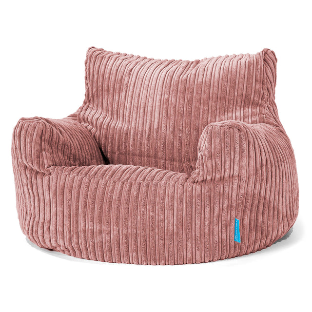 Kinderfauteuil Zitzak 3-8 jaar oud - Corduroy Perzik 01