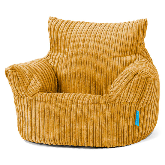 Kleuterfauteuil Zitzak 1-3 jaar oud - Corduroy Gouden Honing 01
