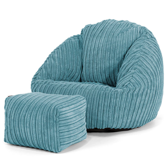 Kinderzitzak Bubble 1-3 jaar oud - Corduroy Petrol 02