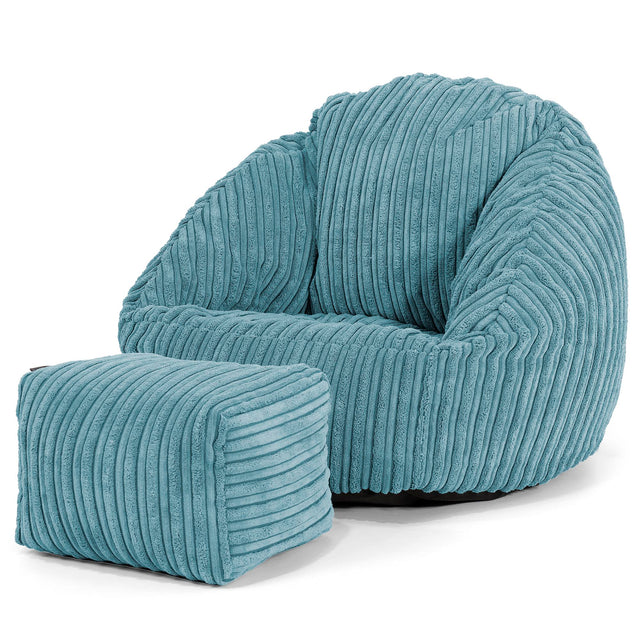 Kinderzitzak Bubble 1-3 jaar oud - Corduroy Petrol 02
