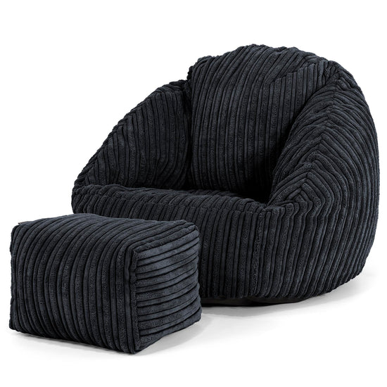 Kinderzitzak Bubble 1-3 jaar oud - Corduroy Zwart 02