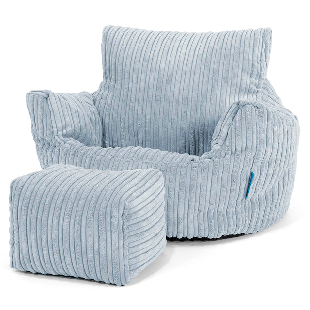 Kleuterfauteuil Zitzak 1-3 jaar oud - Corduroy Baby Blauw 02