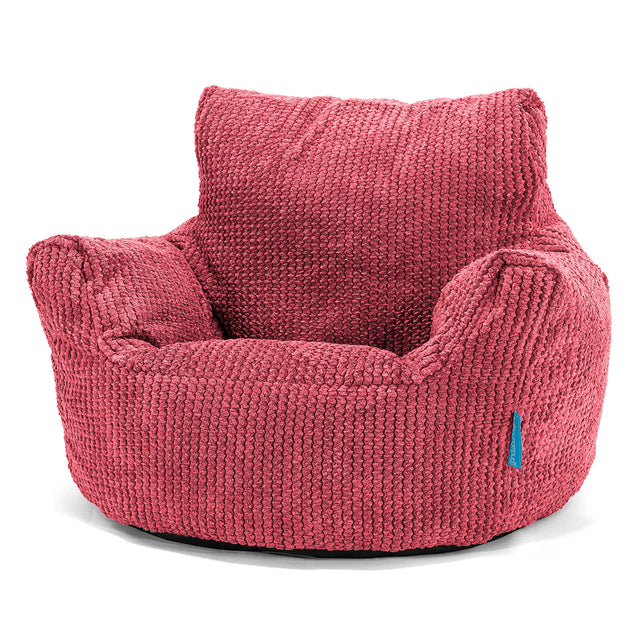 Kleuterfauteuil Zitzak 1-3 jaar oud - Pompom Pastelrood 01