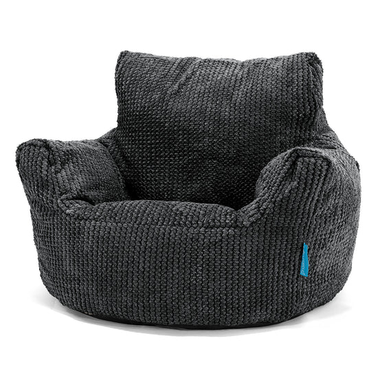 Kleuterfauteuil Zitzak 1-3 jaar oud - Pompom Zwart 01