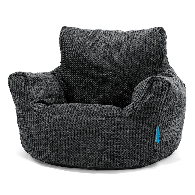Kleuterfauteuil Zitzak 1-3 jaar oud - Pompom Zwart 01