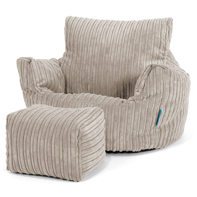 Kleuterfauteuil Zitzak 1-3 jaar oud - Corduroy Mink 02