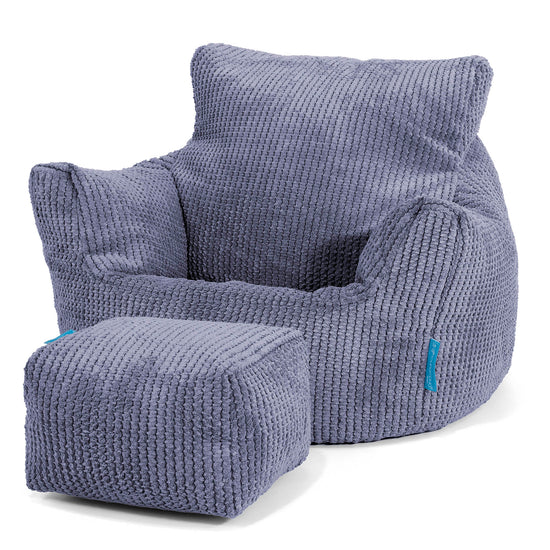 Kleuterfauteuil Zitzak 1-3 jaar oud - Pompom Paars 02