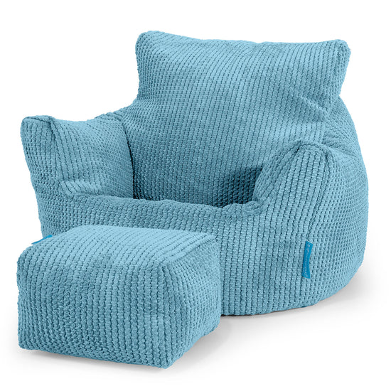 Kleuterfauteuil Zitzak 1-3 jaar oud - Pompom Petrol 02