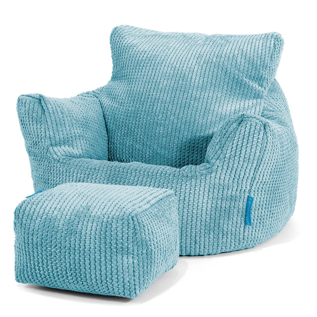 Kleuterfauteuil Zitzak 1-3 jaar oud - Pompom Petrol 02