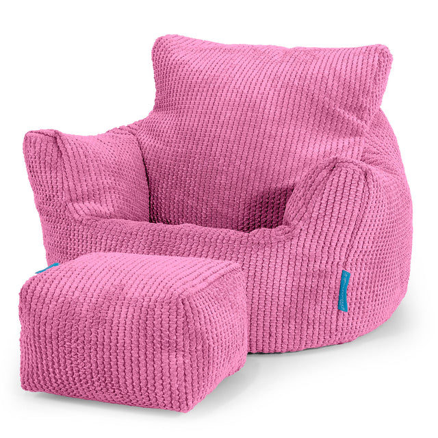 Kleuterfauteuil Zitzak 1-3 jaar oud - Pompom Roze 02