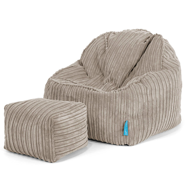Kinderzitzak Sloucher 2-6 jaar oud - Corduroy Mink 03