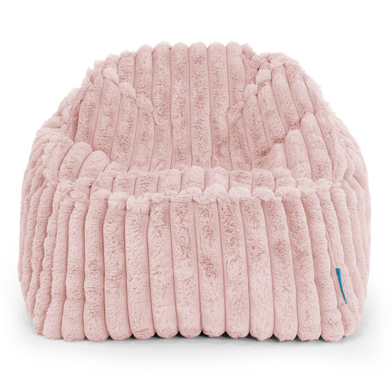 Kinderzitzak Sloucher 2-6 jaar oud - Ultra Pluche Corduroy Stoffig Roze 02