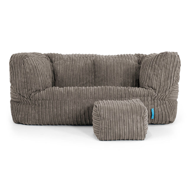 Albert Kinderzitzakbank 2-6 jaar oud - Corduroy Graphite Grijs 02