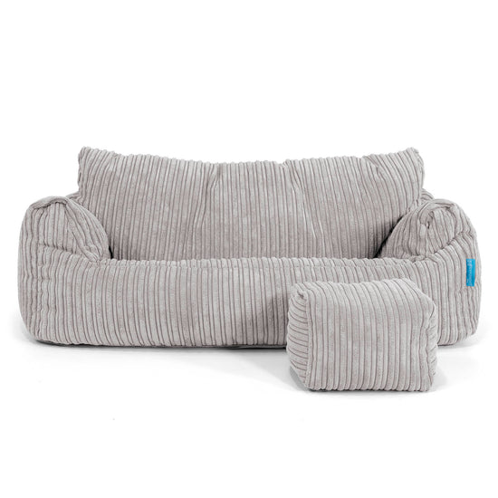 Josephine Kinderzitzak Bank 1-5 jaar oud - Corduroy Zilvergrijs 02
