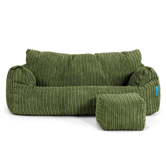 Josephine Kinderzitzak Bank 1-5 jaar oud - Corduroy Bosgroen 02