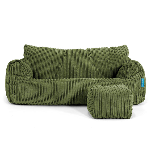 Josephine Kinderzitzak Bank 1-5 jaar oud - Corduroy Bosgroen 02
