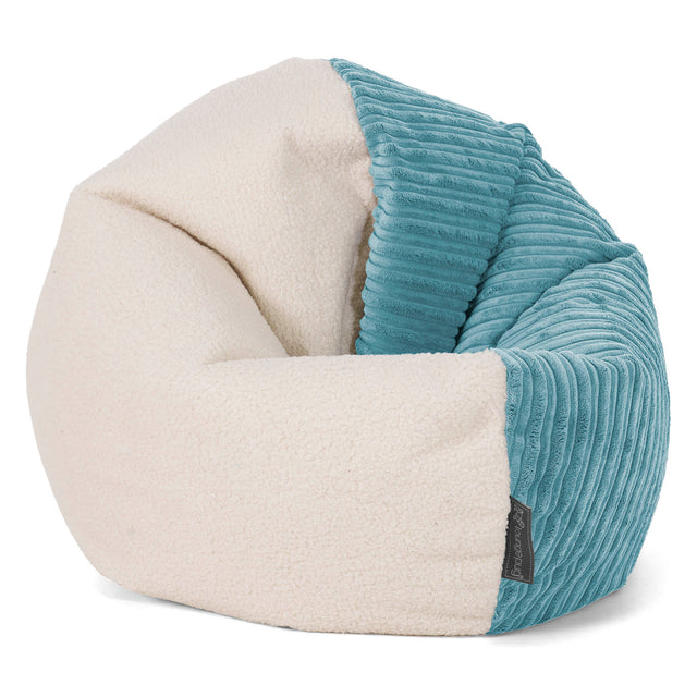 Kinderzitzakstoel Flexforma voor Peuters 1-3 jaar oud - Boucle & Corduroy Petrol 01
