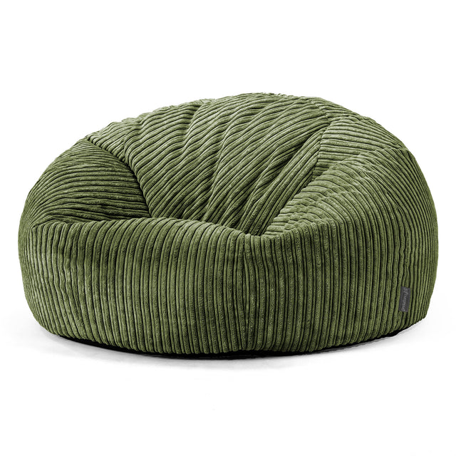 Klassieke Zitzak Stoel Bank - Corduroy Bosgroen 01
