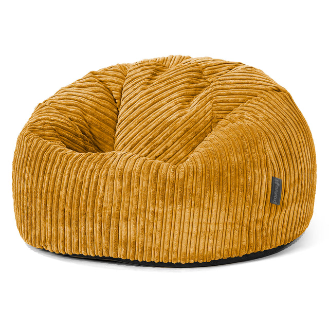 Klassieke Zitzak Stoel - Corduroy Gouden Honing 01