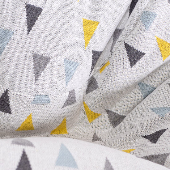 Klassieke Zitzak Stoel - Gebreid Geometrische driehoek 04